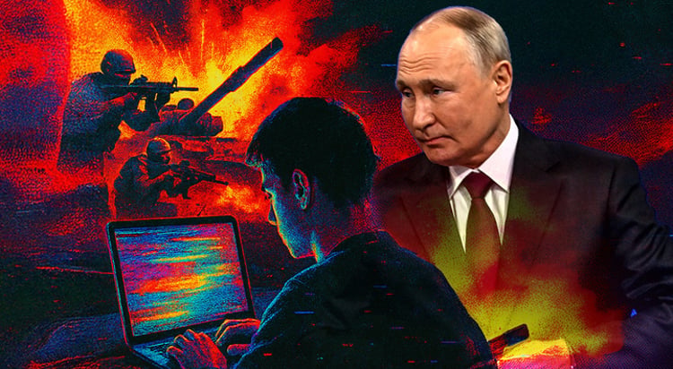 vladimir putin, black suit, laptop, war in Ukraine, shooting