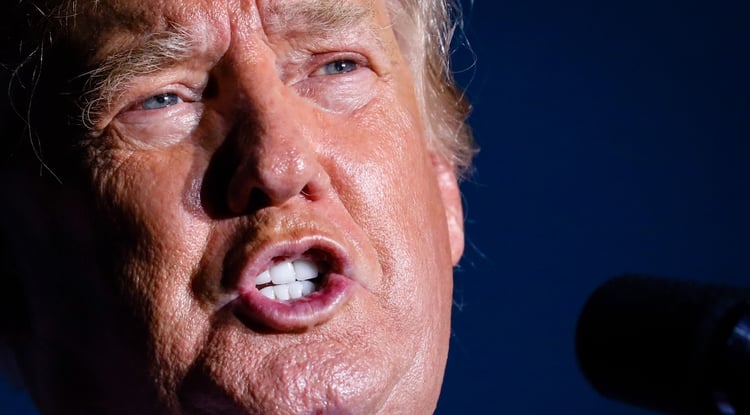 donald trump close up