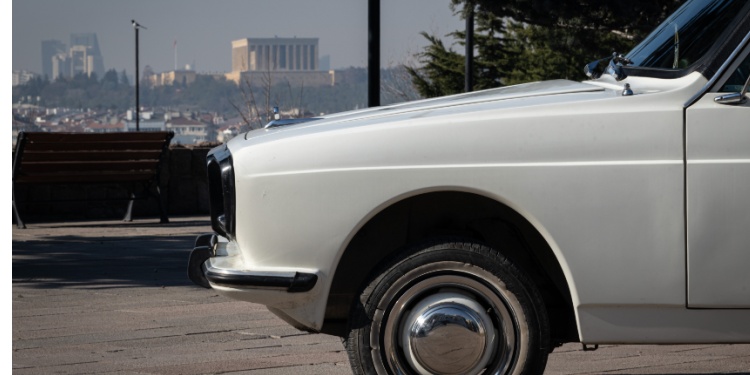 car retro white