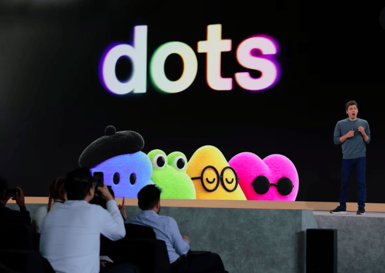 Sam Altman unveiling the new "Dots" agent by OpenAI.