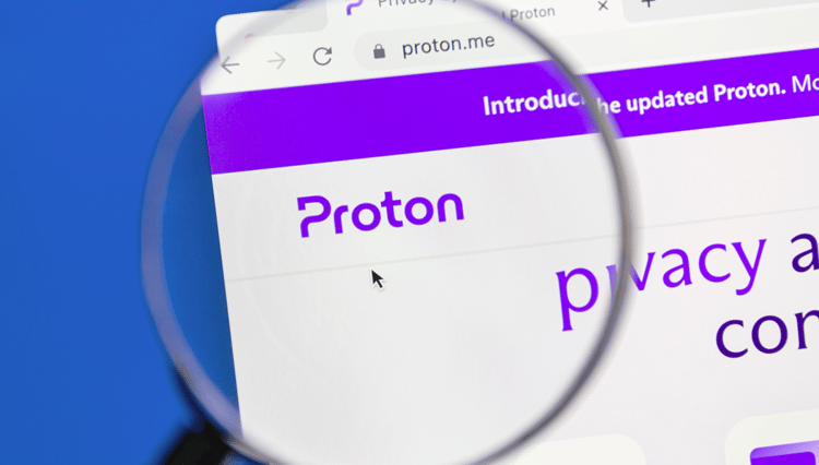 The Proton logo magnified.