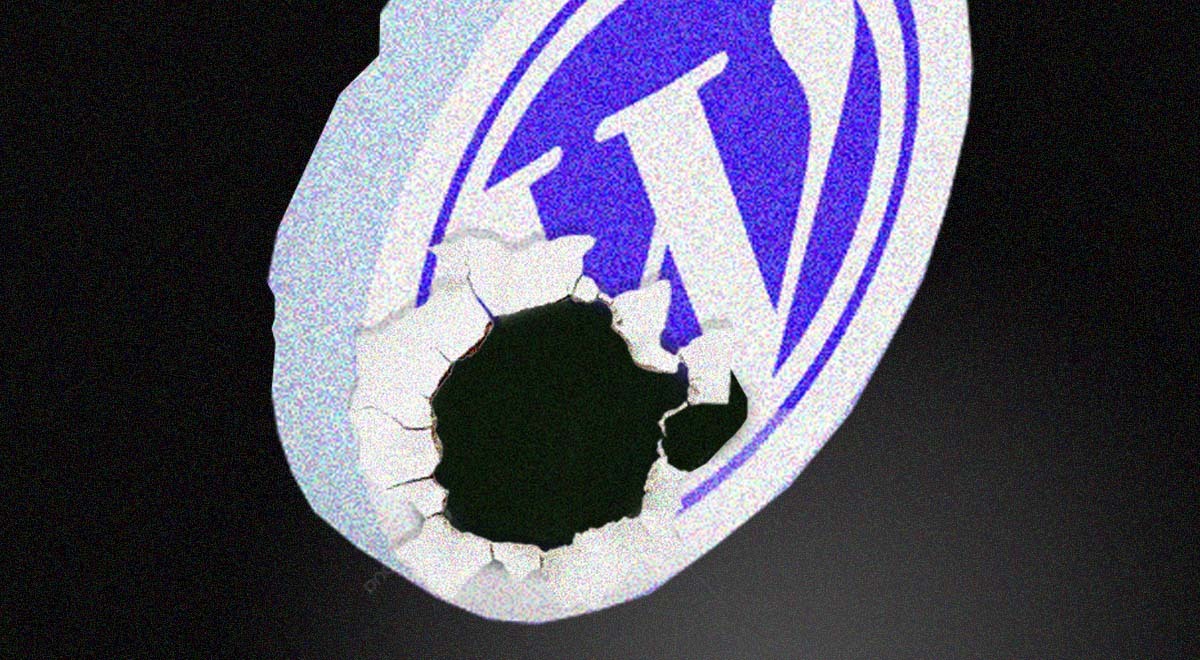 wordpress logo with hole