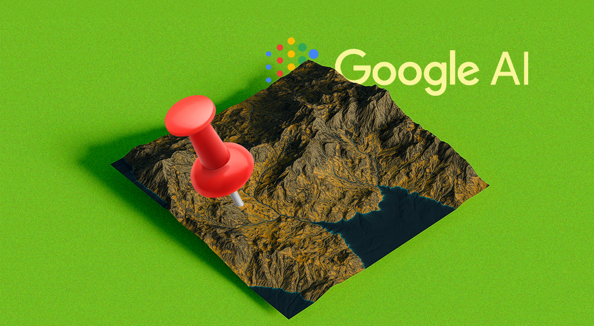 A pin on the map for Google AI.