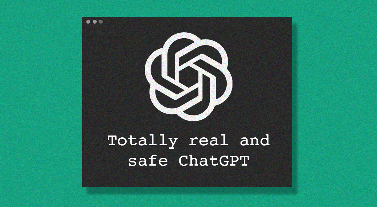 chatgpt fake application app window logo