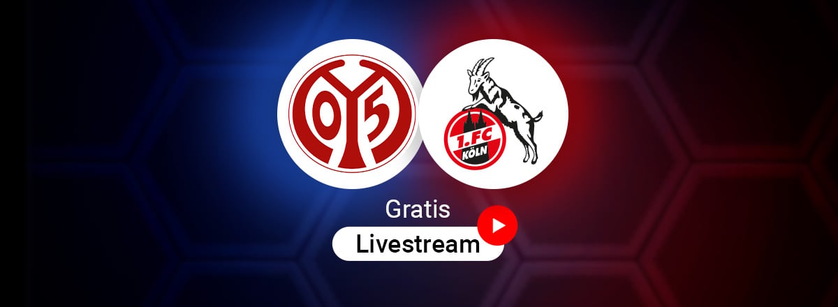 Mainz 05 vs. Köln Logos für Bundesliga Spiel in der Saison 2025/2026