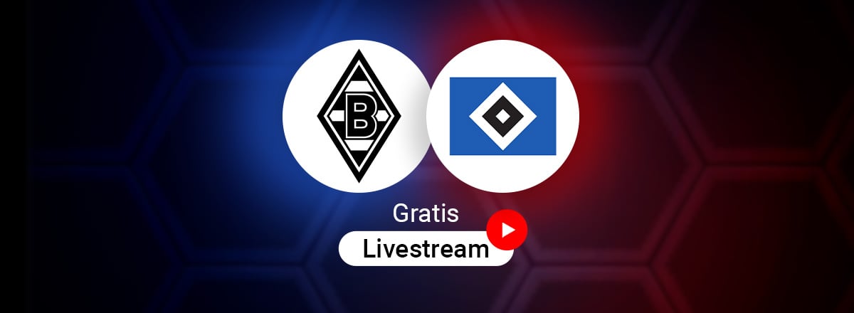 Mönchengladbach vs. HSV Logos für Bundesliga Spiel in der Saison 2025/2026