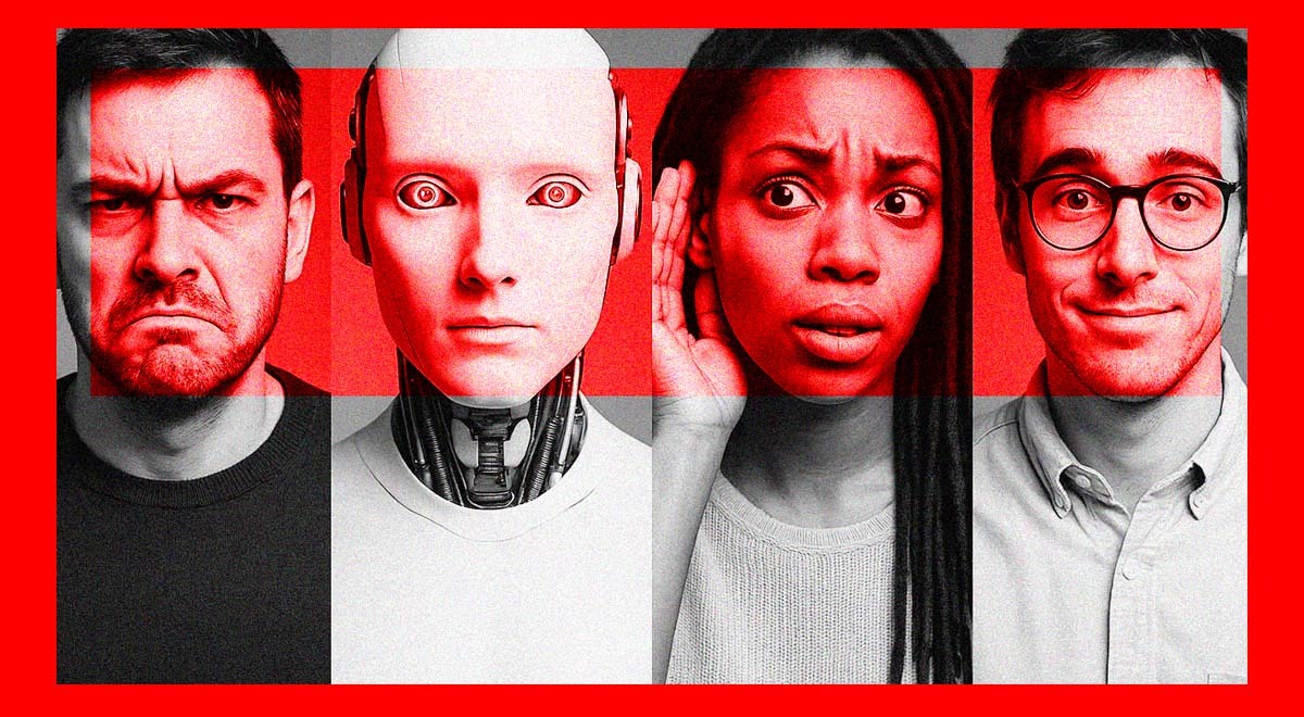 Four distinct personality types on different people - cynic, robot (a borg), a listener and nerd.