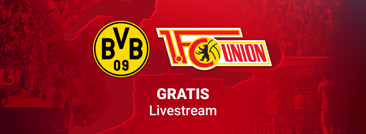 Team Logos zum Spiel BVB Dortmund vs. Union Berlin in der Bundesliga