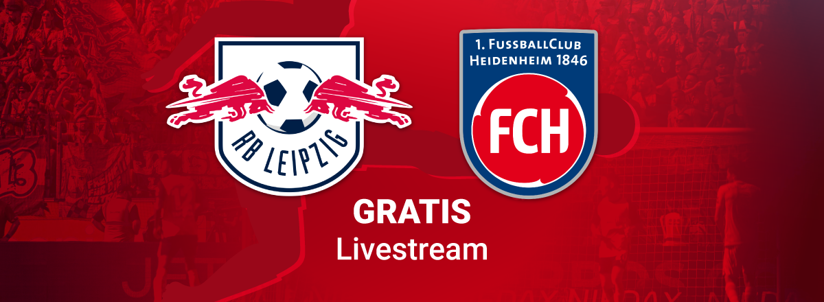 Team Logos zum Spiel Leipzig vs. Heidenheim in der Bundesliga