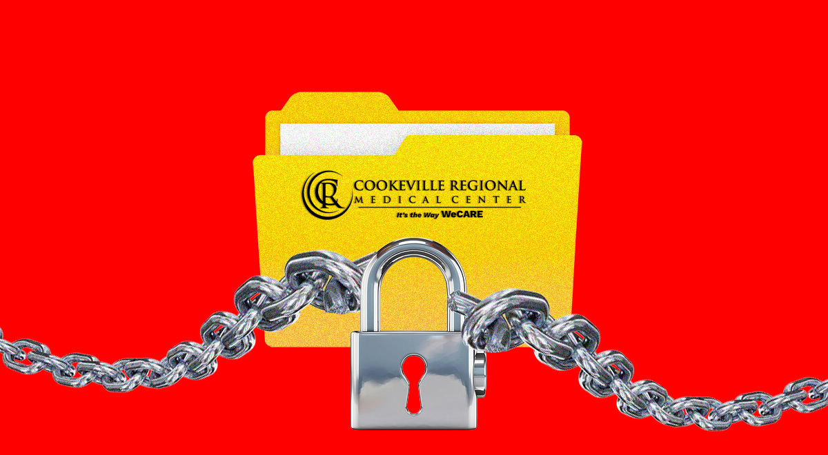 tennessees cookeville regional medical center chained locked folder document hack