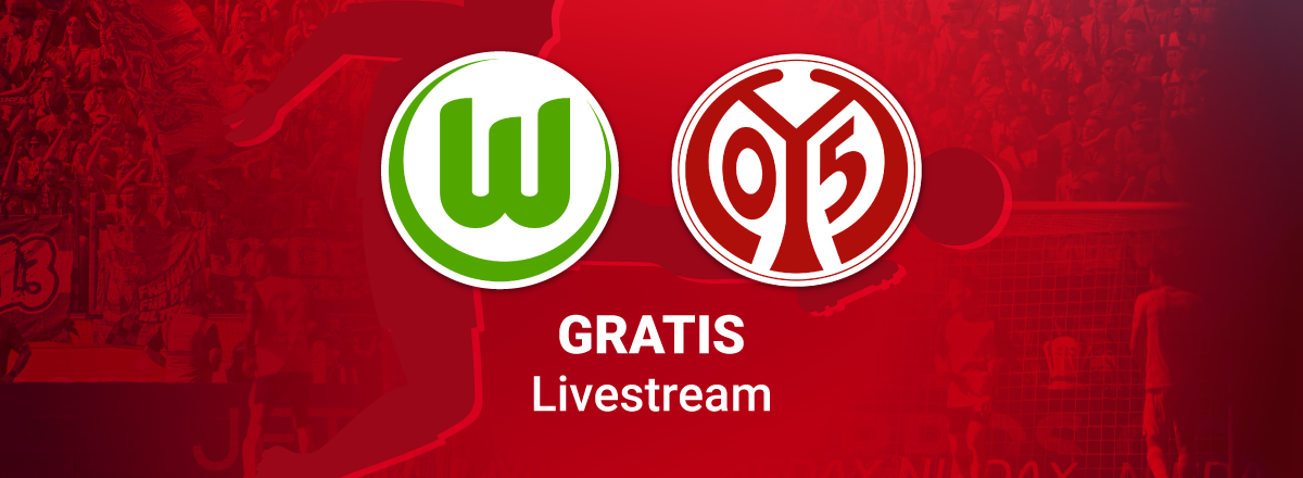 Team Logos zum Spiel Wolfsburg vs. Mainz in der Bundesliga