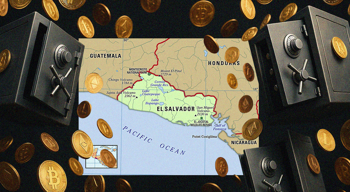 el salvador map bitcoins safe