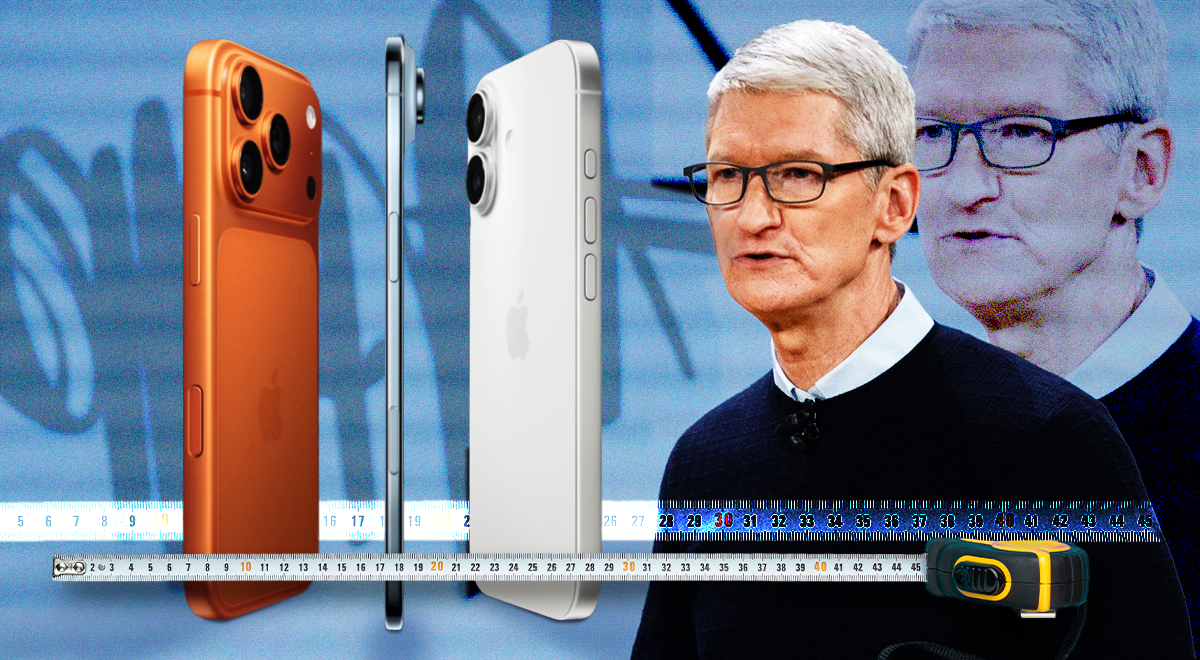 iphone 17 serries, bronze iphone, tim cook, measuring tape