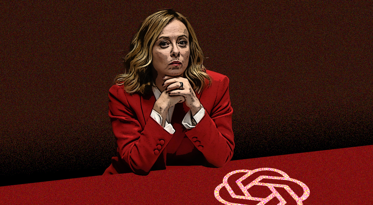 meloni-red-suit