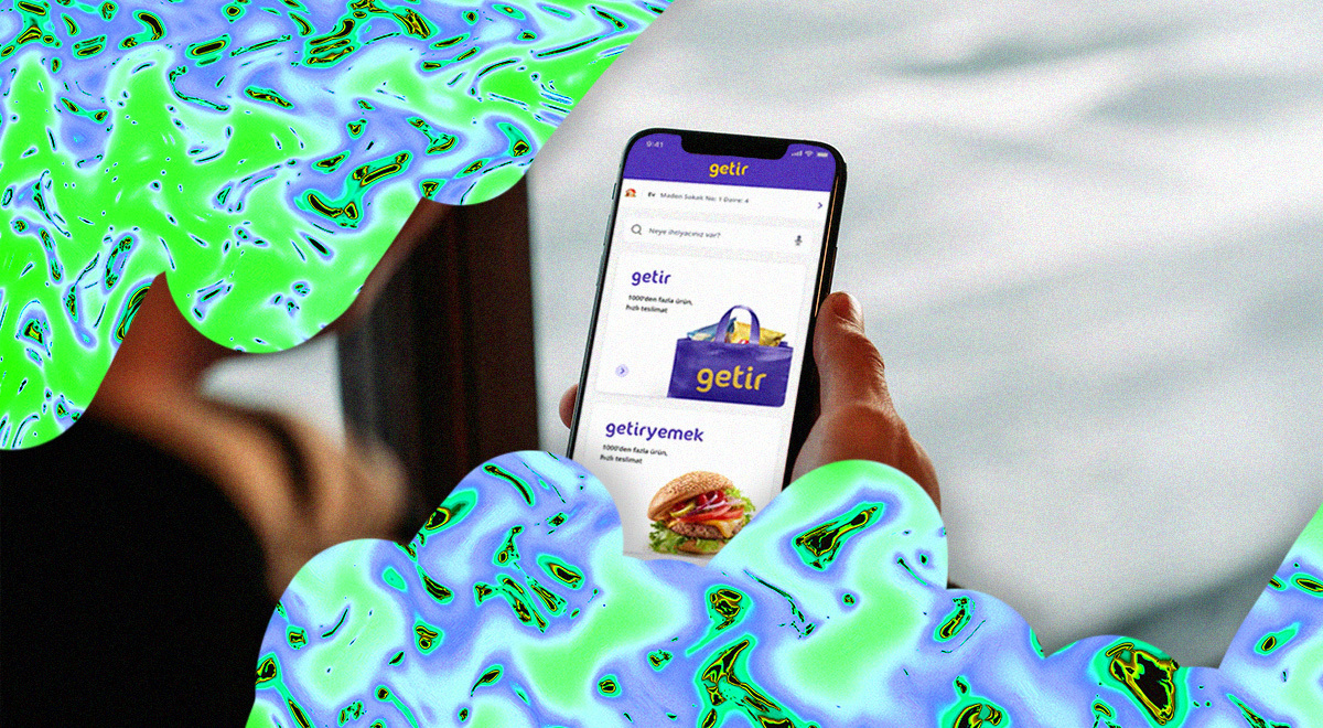 Getir delivery platform mobile device