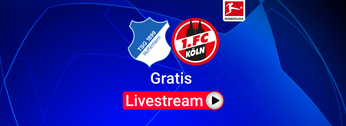 Hoffenheim vs. Köln Team Logos Bundesliga Livestream kostenlos