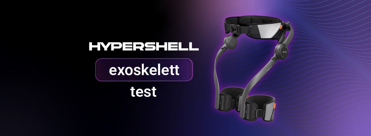 Exoskelett, schwarz-violetter Hintergrund