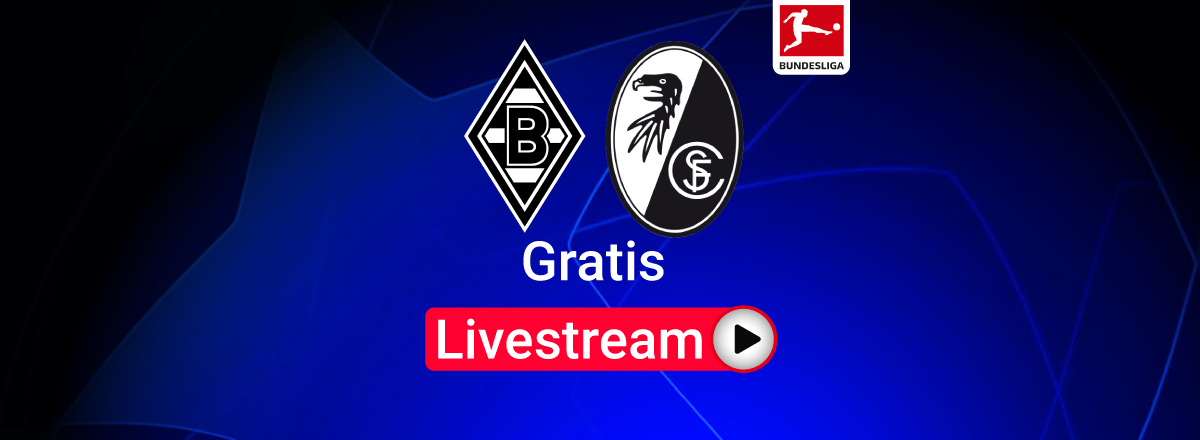 Gladbach vs. Freiburg Team Logos Bundesliga Livestream