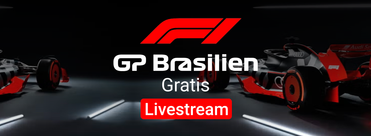 Brasilien Formel 1 Stream mit Auto im Hintergrund