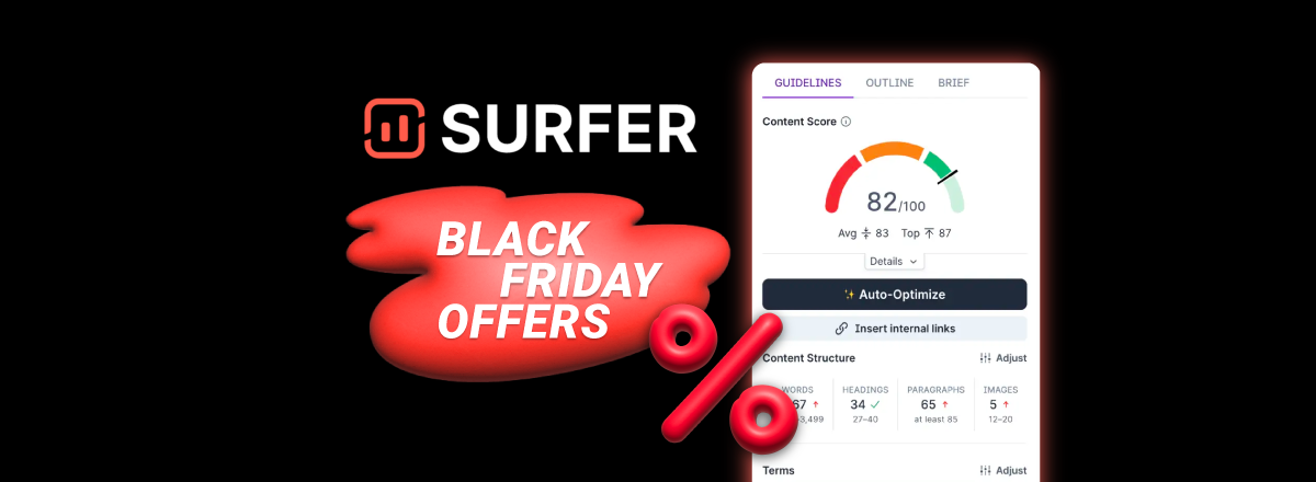 Surfer SEO black friday