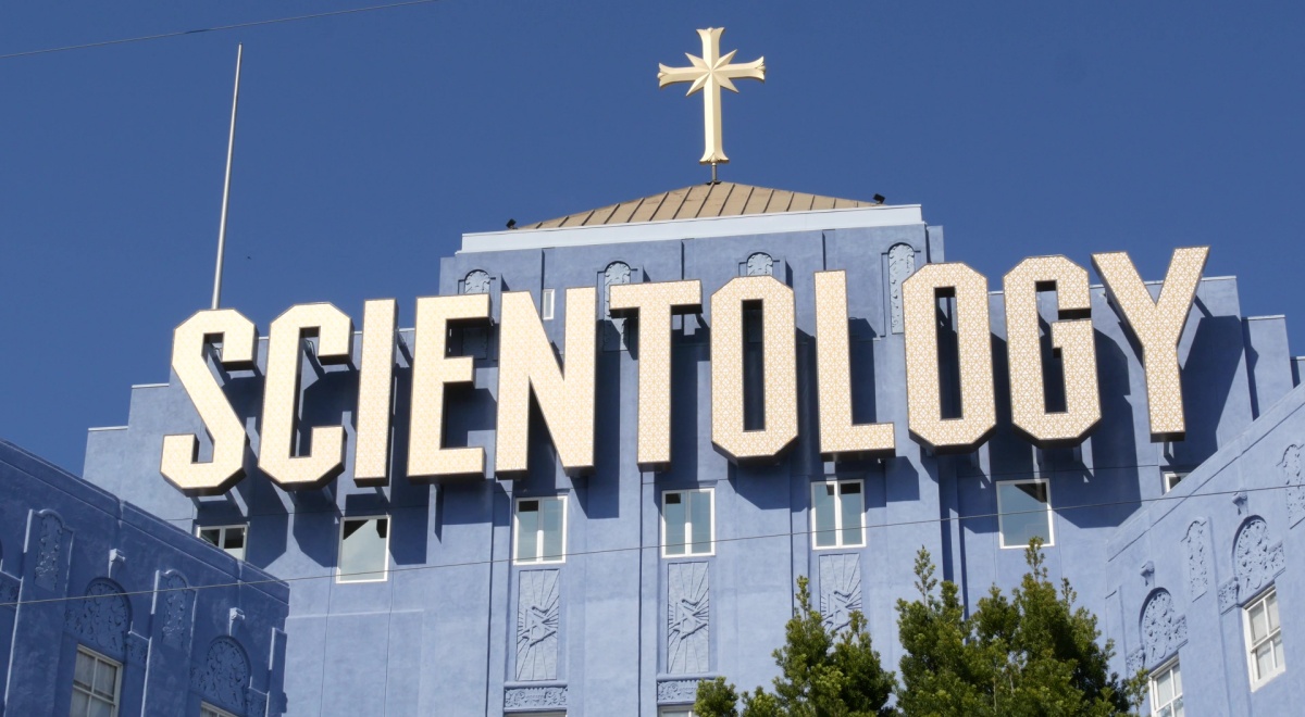 Scientology sign. LA headquarters