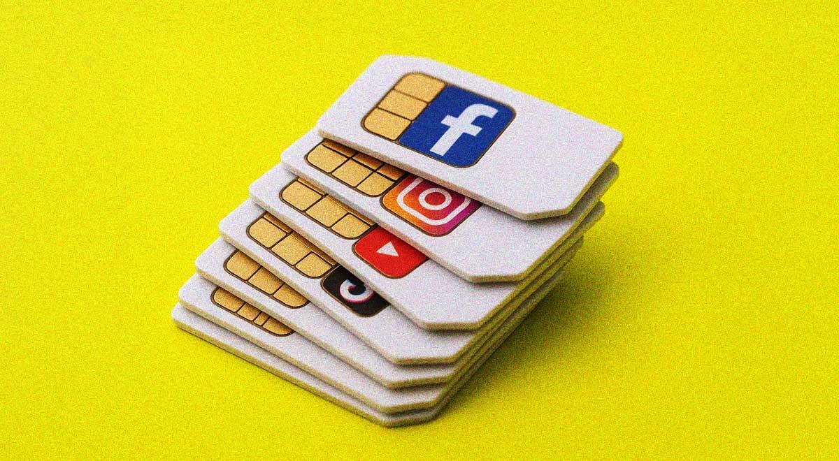 A stack of cheap sim cards.
