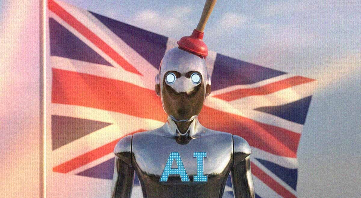 UK-flag-in-the-background-a-robot-that-has-AI-written