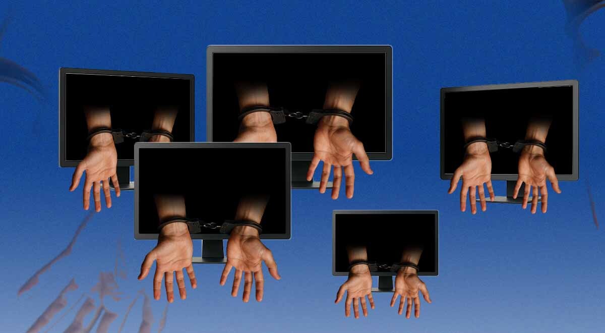 five-screens-handcuffs