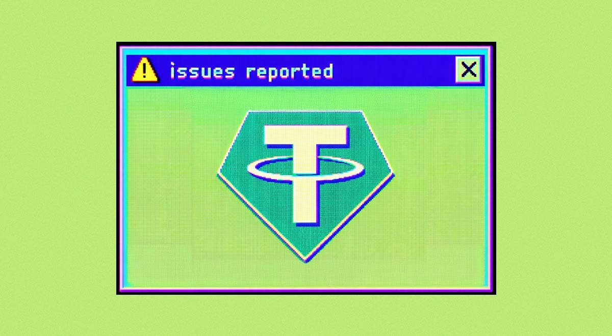 Stablecoin Tether logo; app; password manager