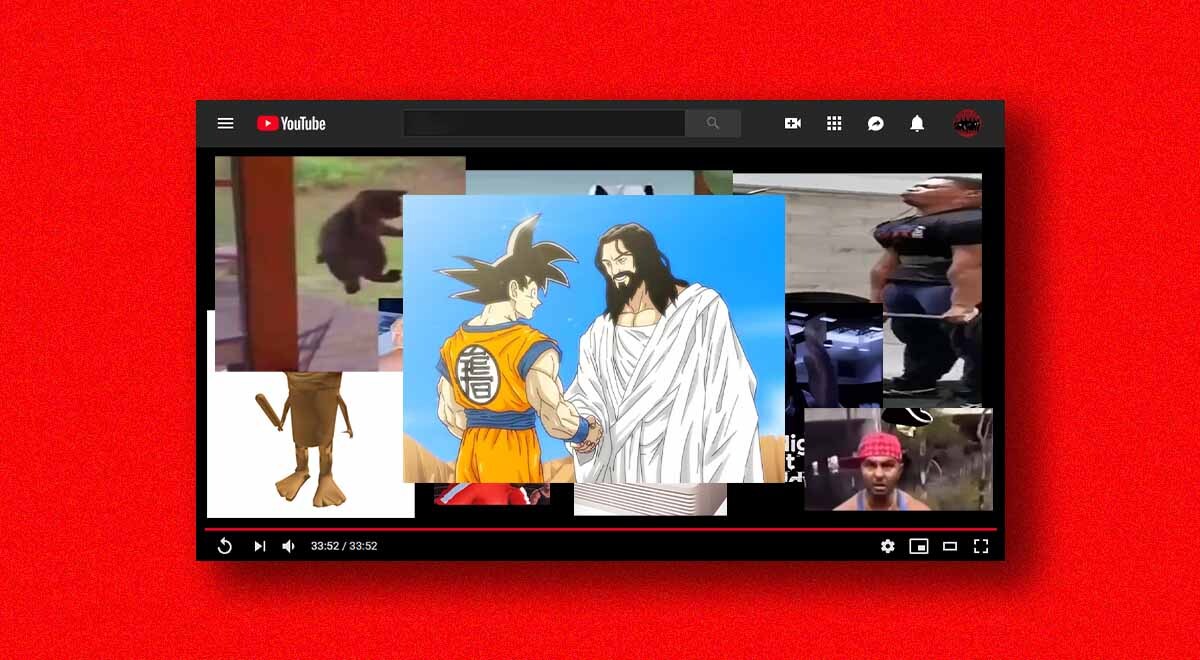 Son Goku and Jesus shaking hands