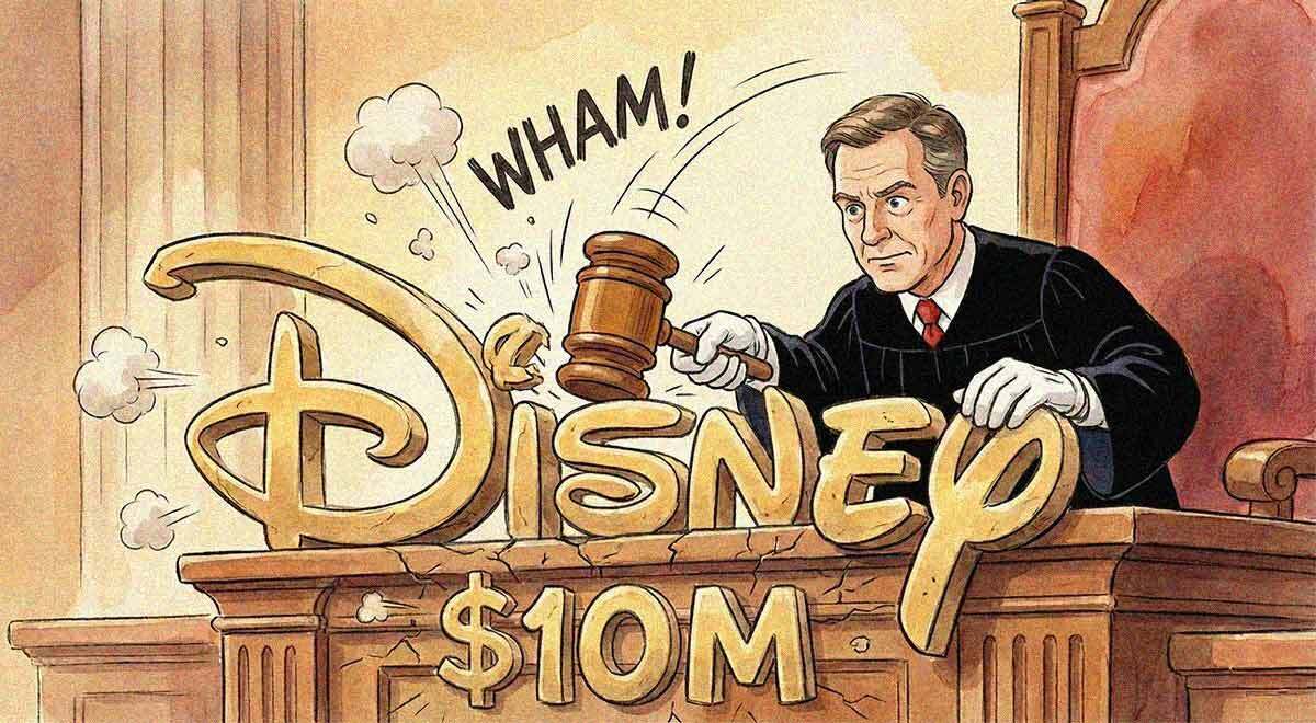 Disney logo 10 million court