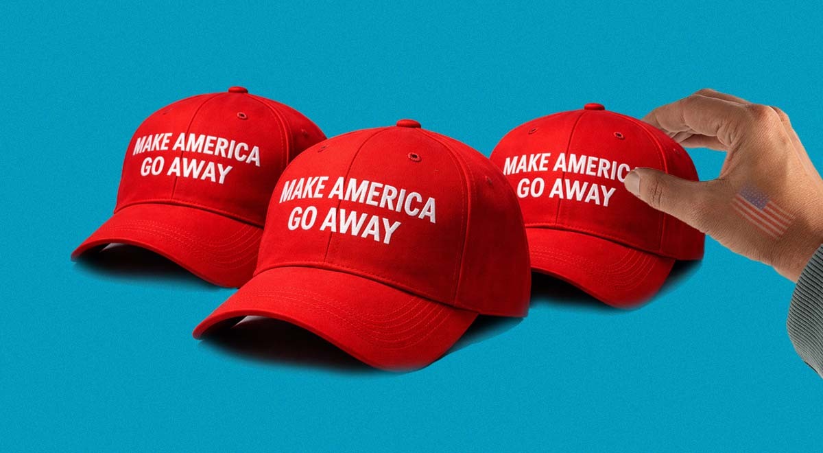 The MAGA hat in a new version supporting Greenland.