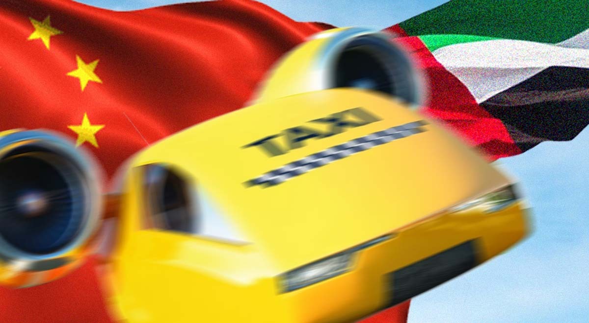 Flying taxis in China and UAE