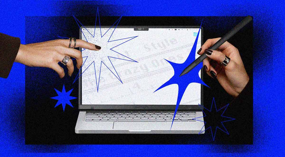 MacBook touchscreen
