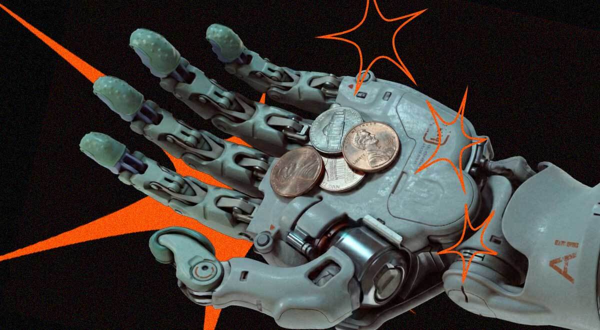 robot hand few cents