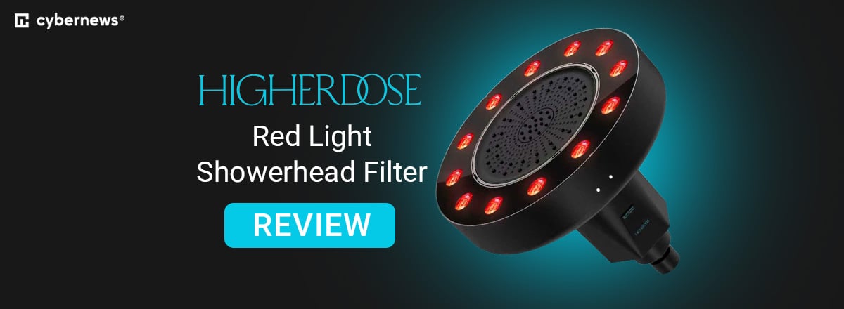 HigherDose Red Light Showerhead Filter review