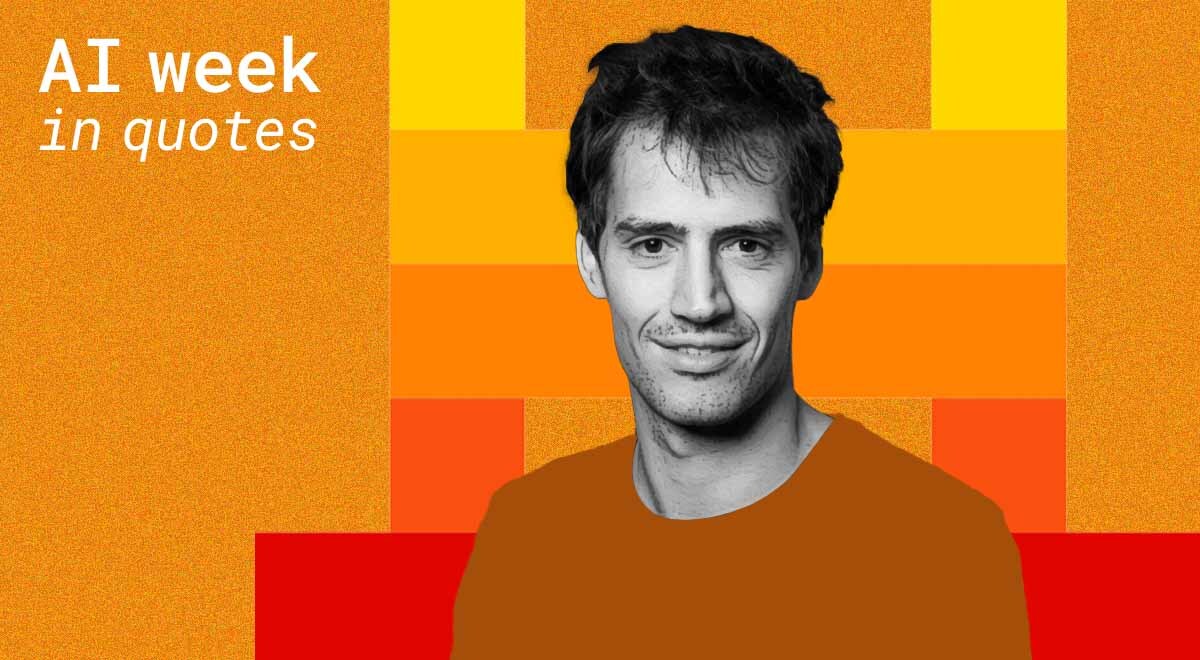 Arthur Mensch, CEO of Mistral AI, and the title that says "AI week in quotes"