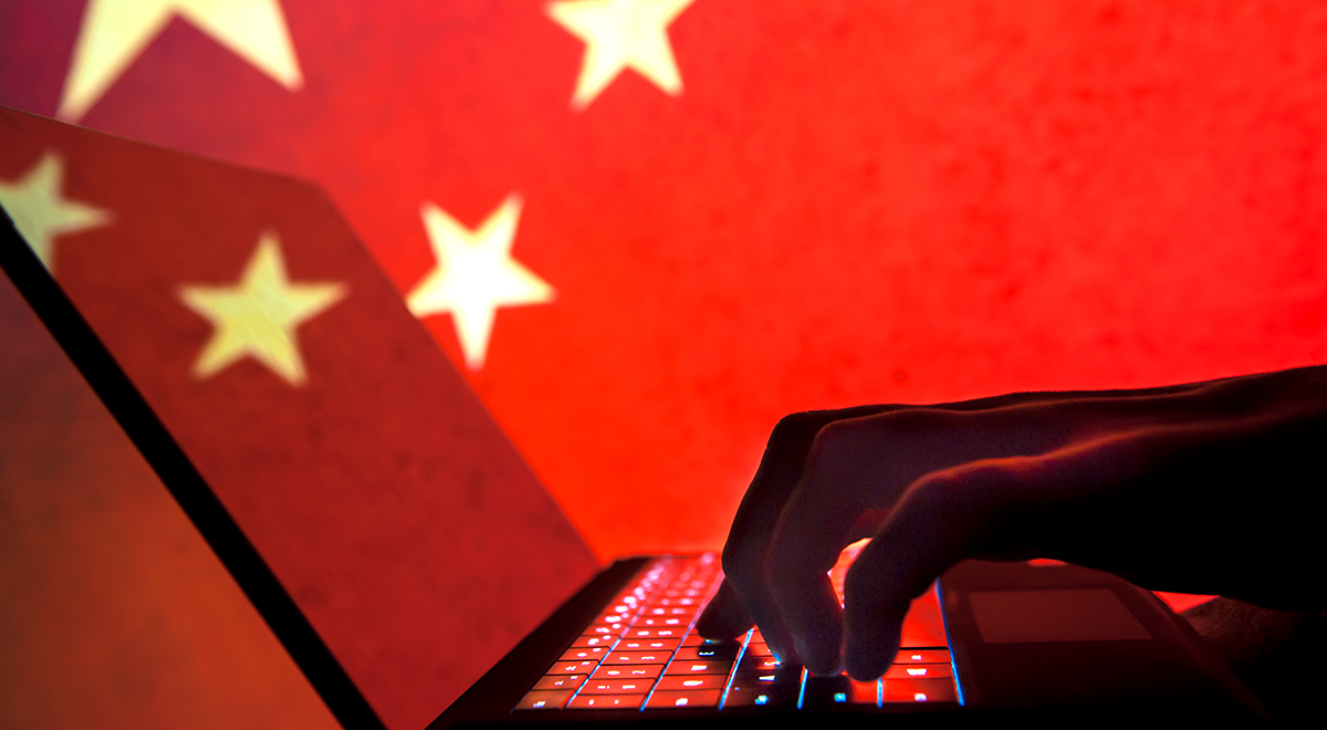 chinese hackers flag computer hands