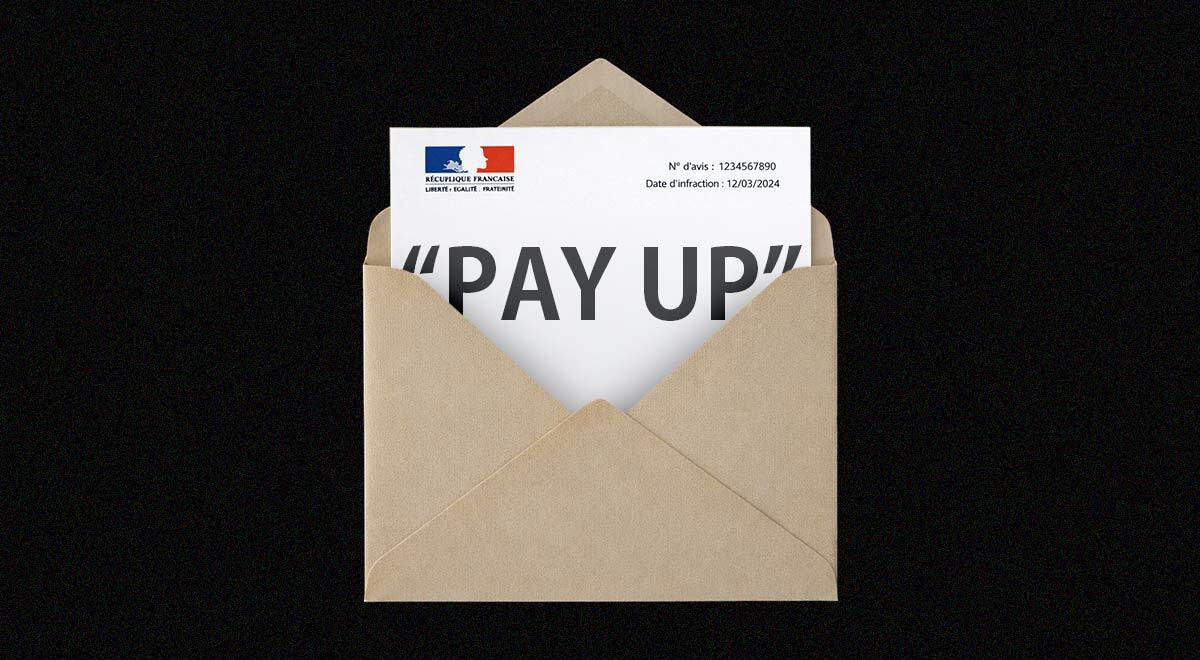 letter from France that says pay up