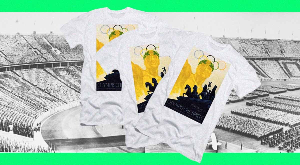 IOC T-shirts commemorating 1936 Berlin Olympic Games