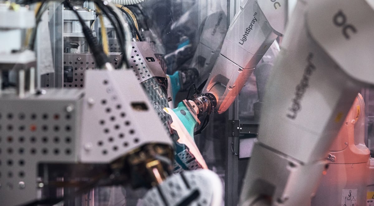 On sneakers made in South Korea by robots