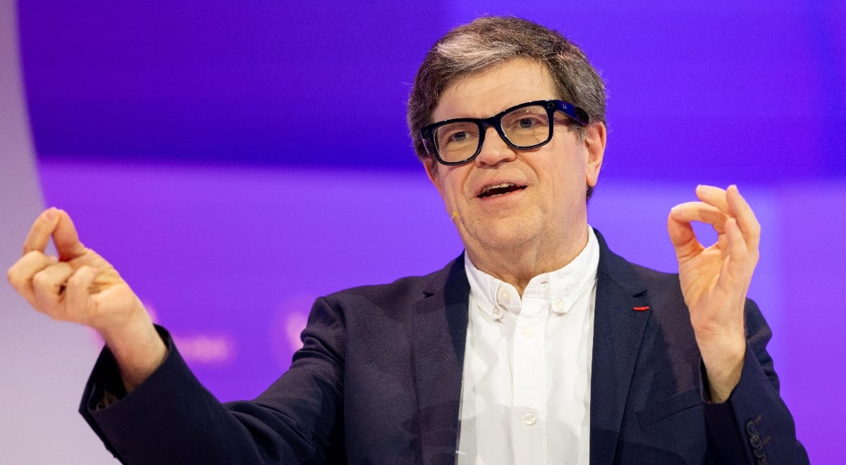 AMI Labs founder and Meta's former AI chief Yann LeCun gesticulating