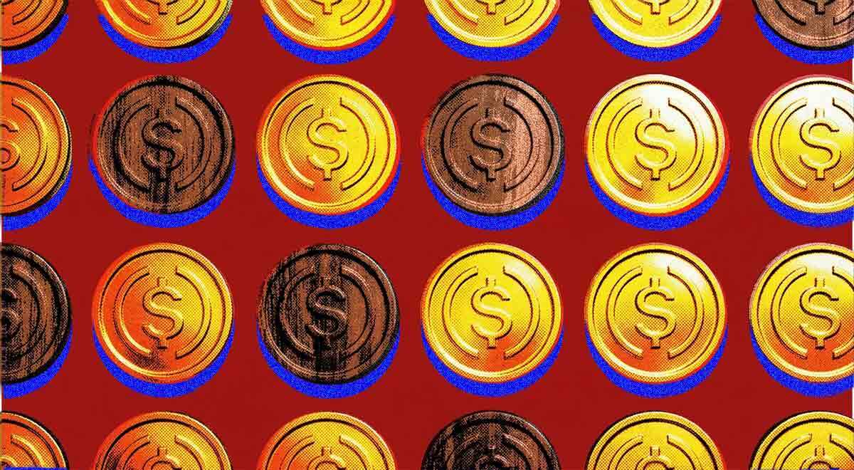 a bunch of Stablecoin coins