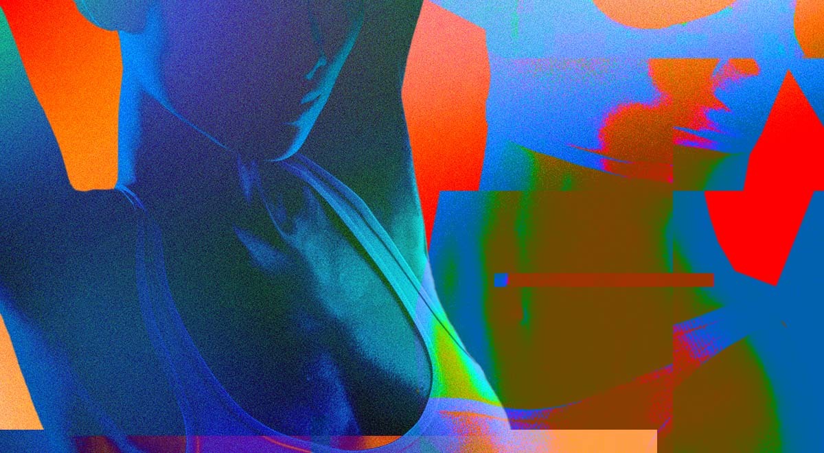 Two women's figures wearing a croptops