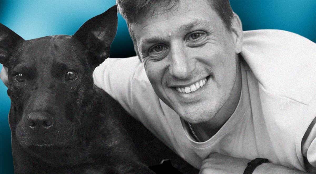 Paul Conyngham and his dog Rosie