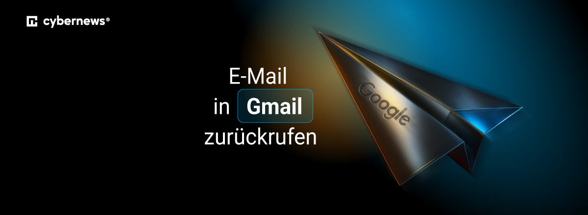 Papierflugzeug mit E-Mail Schriftzug 