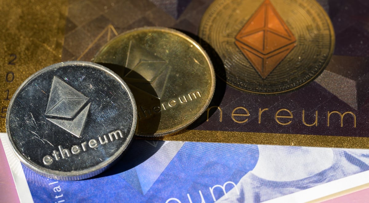 Ethereum crypto coins; crypto money; cryptocrrency