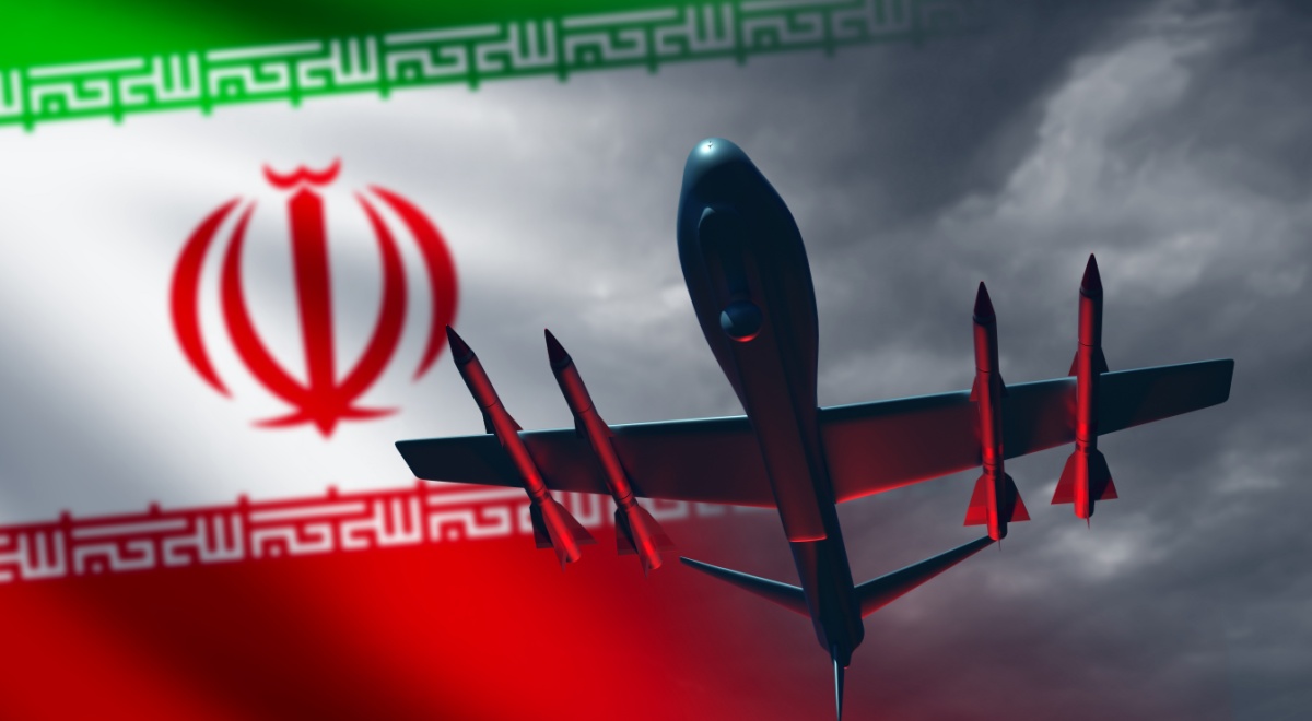 Iran flag drone