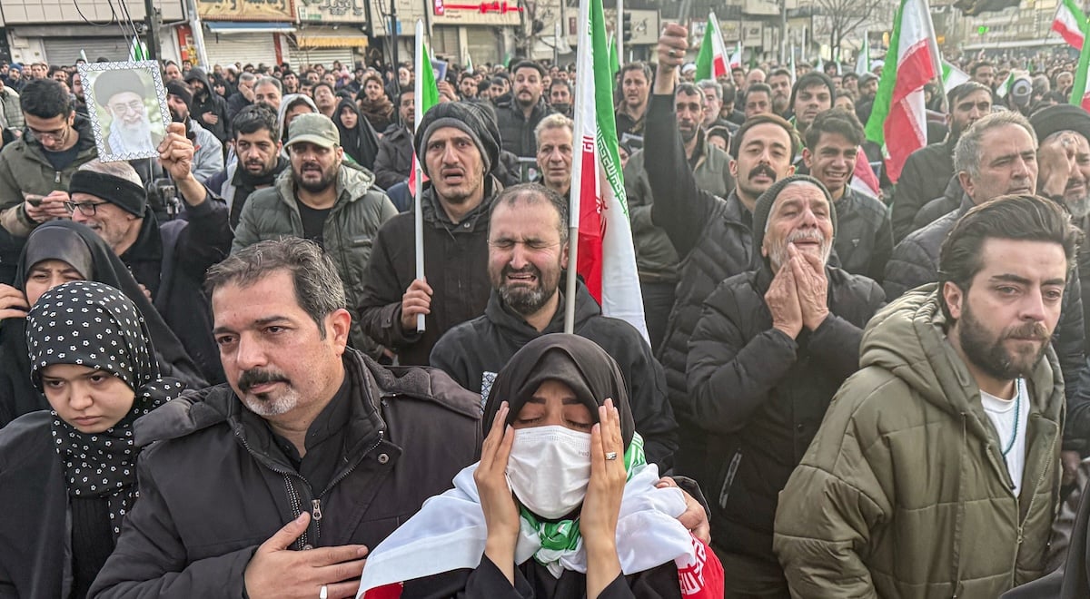 iranian people devestaed