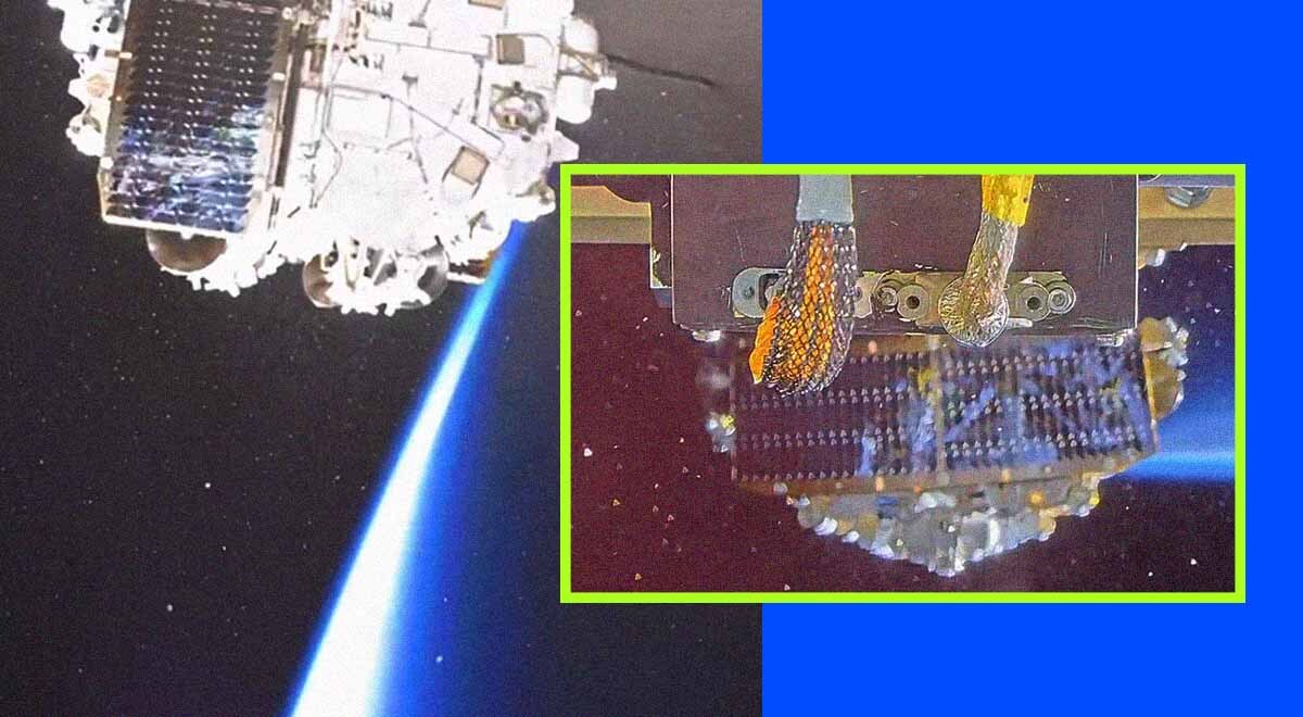satelite takes off to orbit